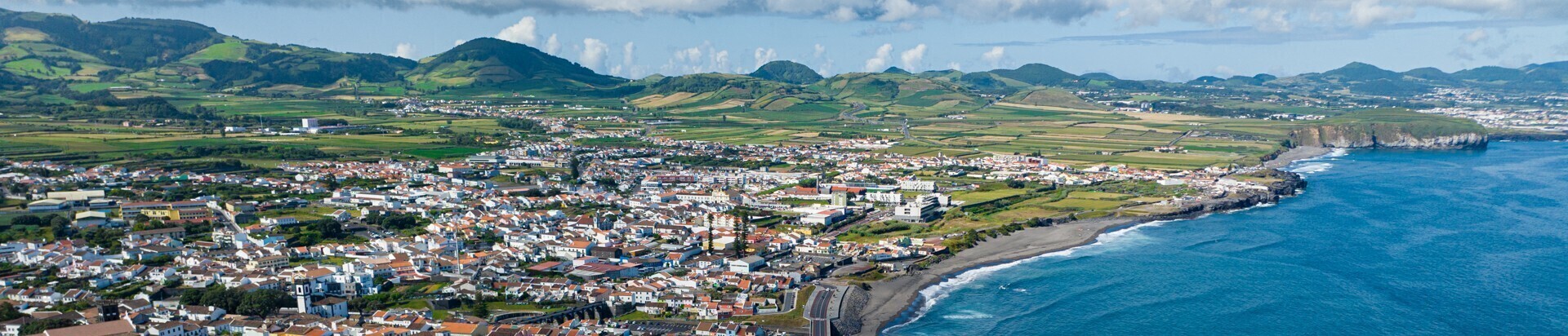 Paisagem da linha de costa da Ribeira Grande