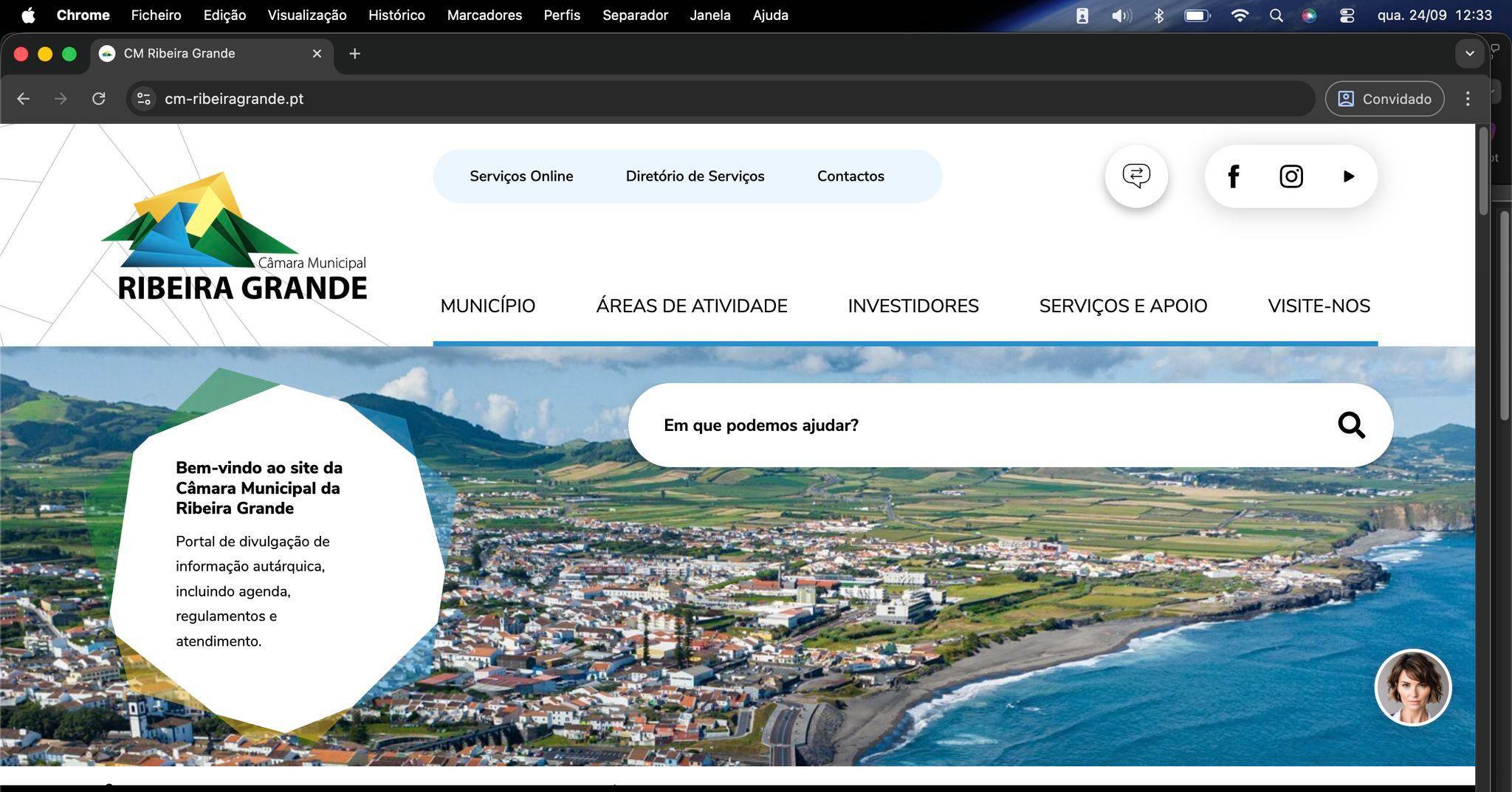 Ribeira Grande com Novo Portal da Internet