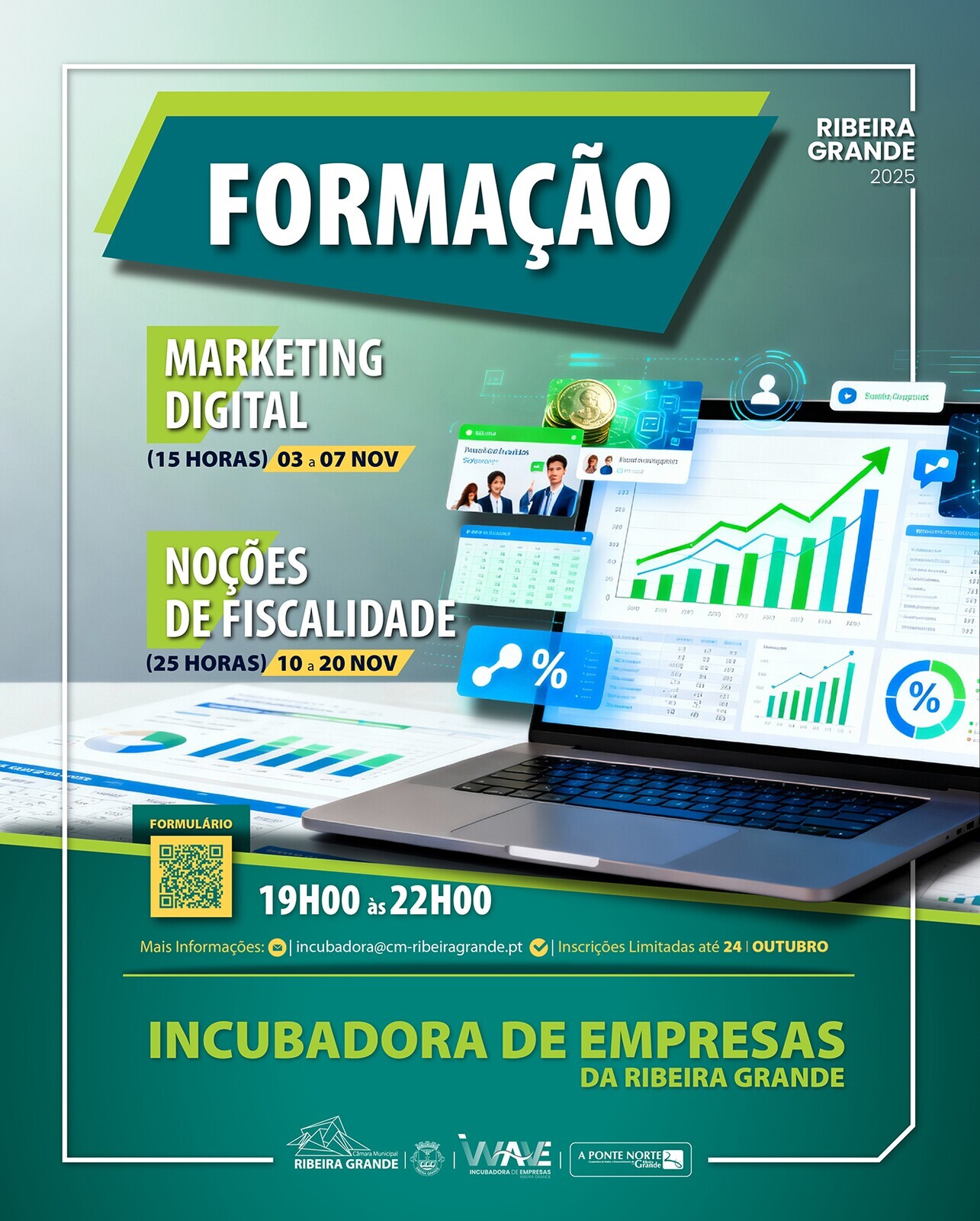 Formações em Marketing Digital e Noções de Fiscalidade