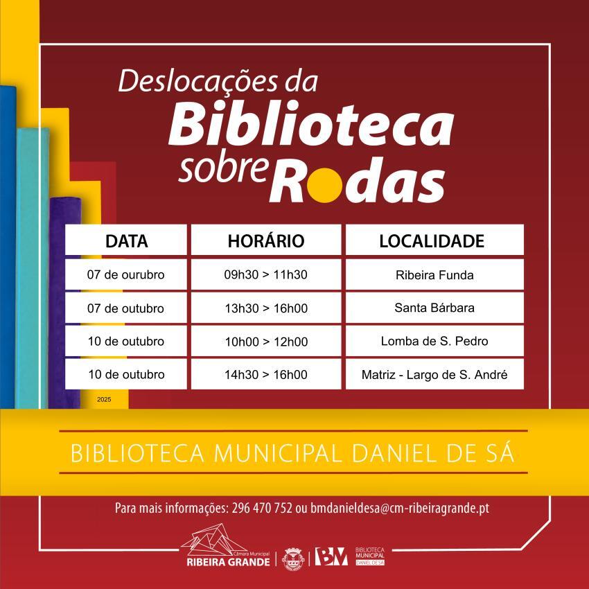 Cronograma Semanal da Biblioteca Sobre Rodas 