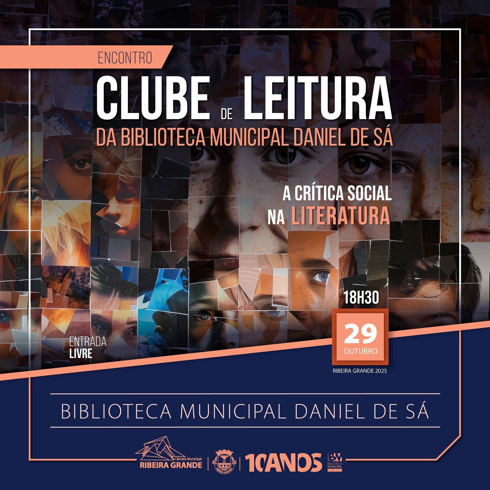 Clube de Leitura da Biblioteca Municipal Daniel de Sá | A Crítica Social na Literatura